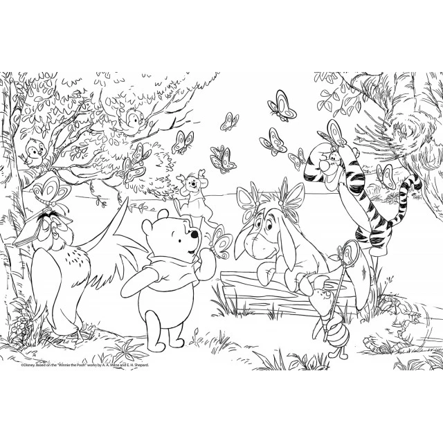 Παζλ, Lisciani, Winnie the Pooh, Παζλ διπλής όψης 24 τεμαχίων