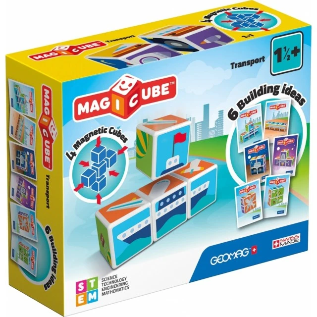 Magicube Magnetic Building Block, Vehicles and Maps 131, 11 Pieces
