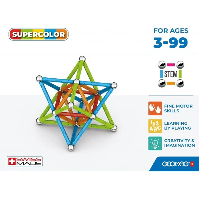 Μαγνητικός κατασκευαστής Supercolor 385, 93 μέρη