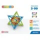 Магнитен конструктор Supercolor 385, 93 части