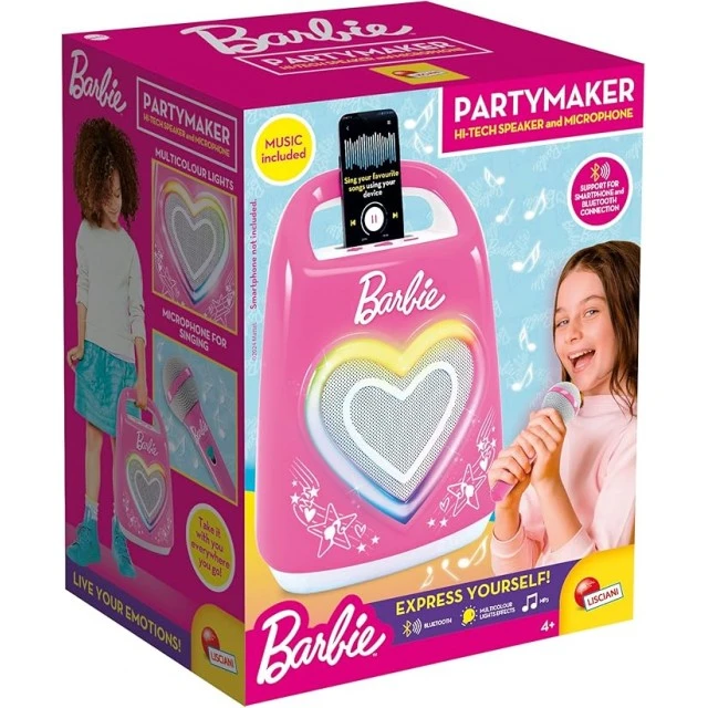 Σετ ηχείων Karaoke, Lisciani, Barbie, Bluetooth με μικρόφωνο