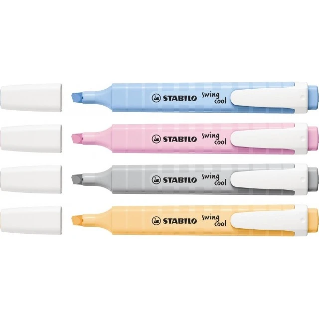 Σετ μαρκαδόρων κειμένου, Stabilo, Swing Cool Pastel ST275/4-08-2, 4 χρώματα