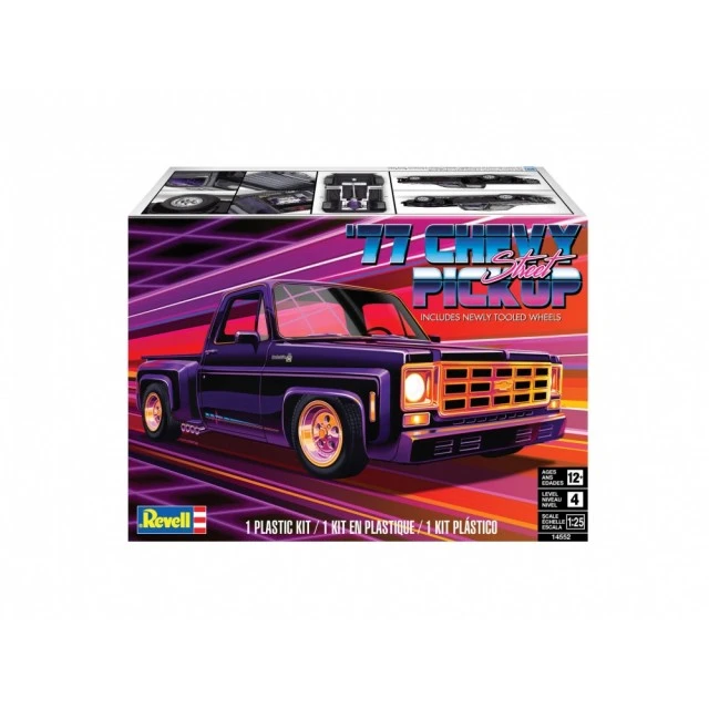 ′77 Chevy Pickup - Buildable Model, 102 Parts