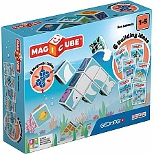 Magicube Magnetic Construction Set, Sea Animals and Cards 146, 11 Pieces
