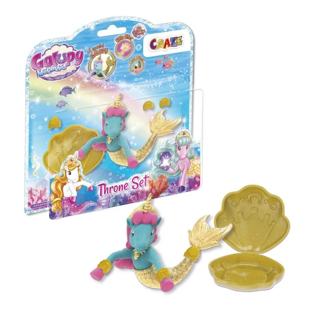 Σετ ειδώλια Galupy Mermaid Throne, 5 τεμάχια