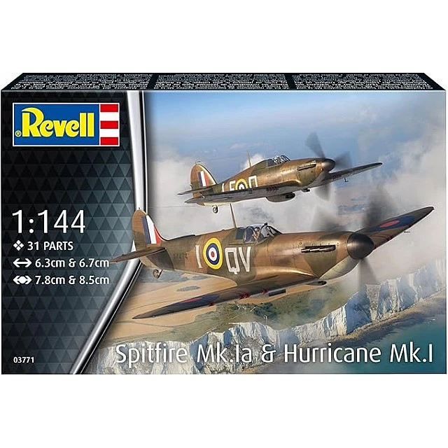 Μοντέλο συναρμολόγησης, αεροσκάφος Revell, Spitfire και αεροσκάφος Hawker Hurricane