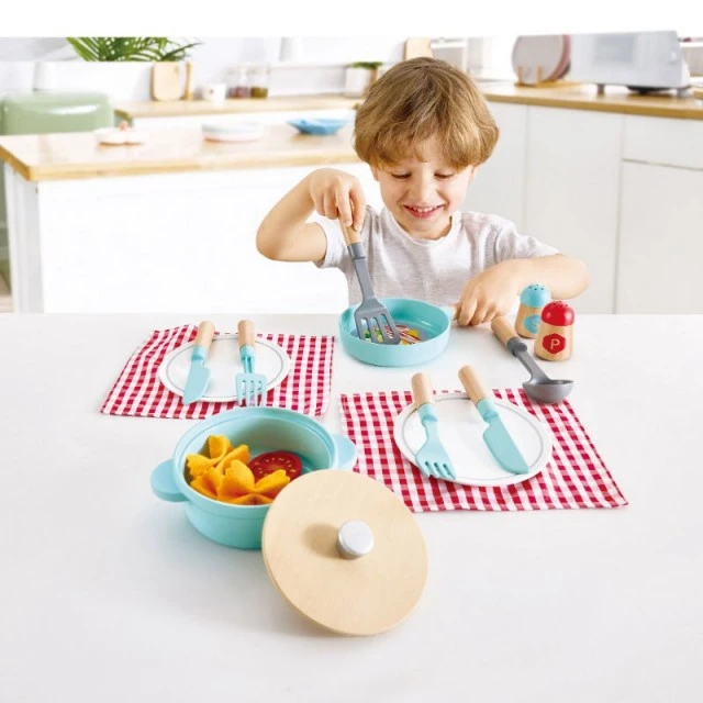 Hape Tea Time Ξύλινο σετ παιχνιδιού, 14 τεμαχίων