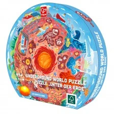 Εκπαιδευτικό παζλ δαπέδου, Hape, The Center of the Earth, 57,5 cm, 36 τεμάχια