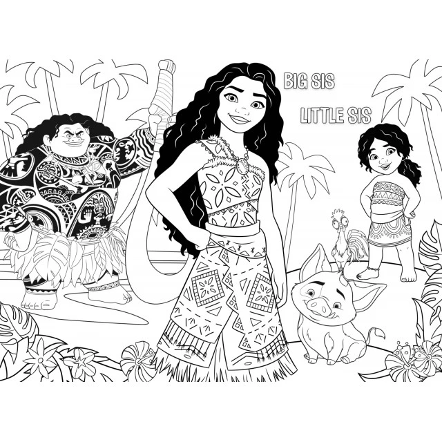 Παζλ, Lisciani, Moana 2, Παζλ διπλής όψης 108 τεμαχίων