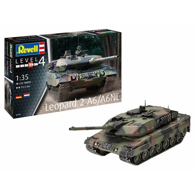 Δεξαμενή συναρμολογημένου μοντέλου Leopard 2A6/A6NL, 222 εξαρτημάτων