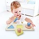 Montessori Educational Sensory Toy, Hape, Mirror Shapes, 24,6 x 6 x 8,8 cm