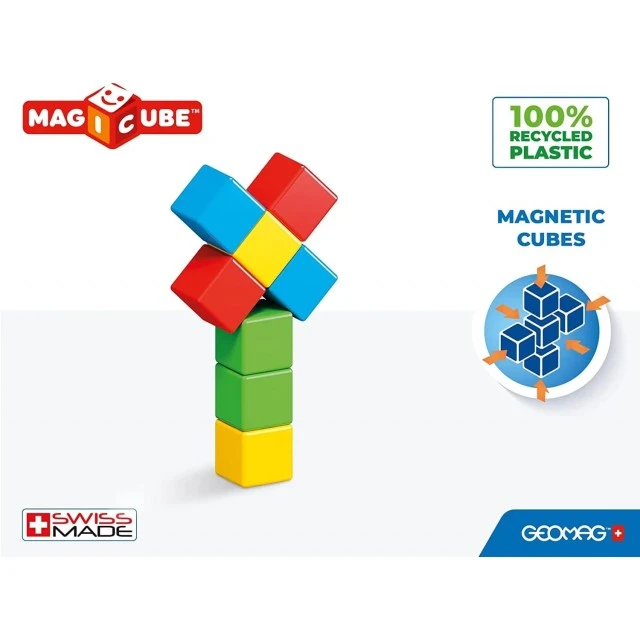 Μαγνητικός κατασκευαστής Magicube, Full Color, 8 κομμάτια