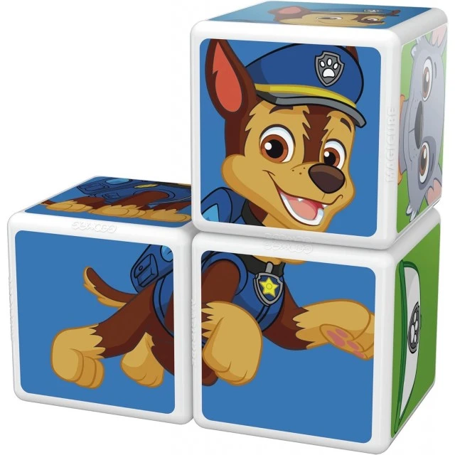 Μαγνητικό σετ κατασκευής Magicube, Paw Patrol Chase, Sky and Rocky 077, 3 μέρη