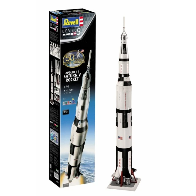 Συναρμολογούμενο μοντέλο Apollo 11 Saturn V Rocket, 183 μέρη