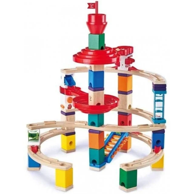 Σετ Ξύλινης Πίστας, Hape Quadrilla, Super Spiral, 79 Τεμάχια