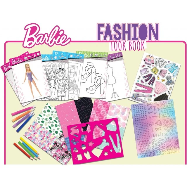 Δημιουργικό σετ, Lisciani, Barbie, Βιβλίο στούντιο μόδας