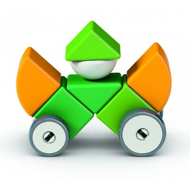 Μαγνητικός κατασκευαστής, Geomag, Magicube, 4 σχήματα και τροχοί, 13 μέρη