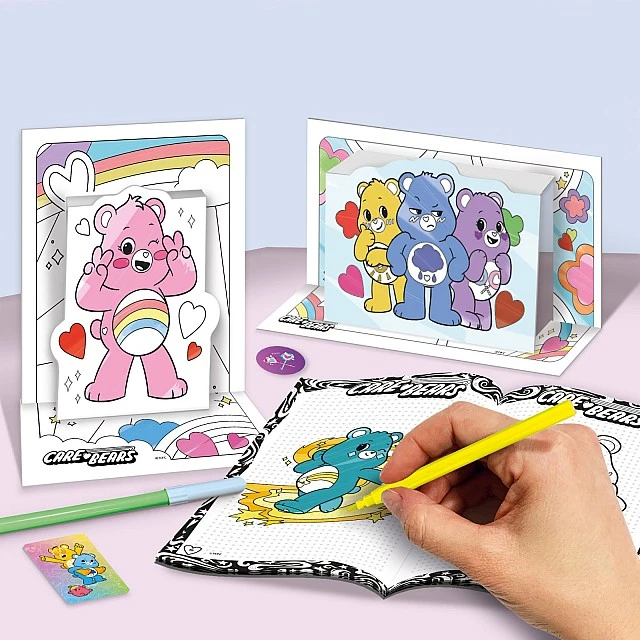 Σετ δημιουργικής δημιουργίας, Lisciani, Care Bears, σακίδιο πλάτης 2 σε 1 με σετ σχεδίασης