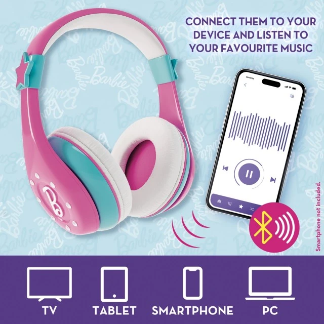 Παιδικά ακουστικά, Lisciani, Bluetooth, Barbie