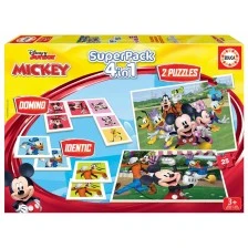Εκπαιδευτικό παιχνίδι, Educa, Super Pack 4 σε 1, Mickey and Friends
