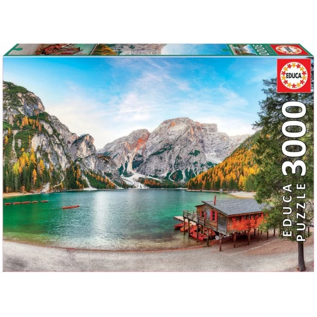 Παζλ Educa Λίμνη Braies το φθινόπωρο 3000 κομμάτια
