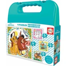Παζλ 4 σε 1, Educa, Disney Classics, Animals, 16/12/20/25 τεμάχια