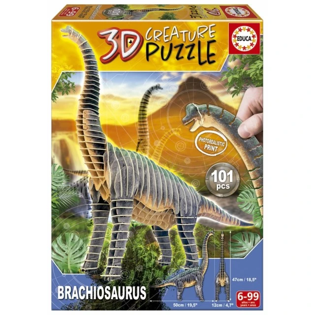 Παζλ, Educa, 3D Brachiosaurus, 101 τεμάχια