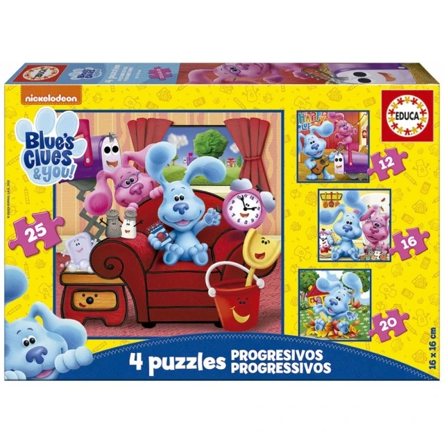 Παζλ 4 σε 1 Educa, Blue’s Clues, 16/12/20/25 κομμάτια