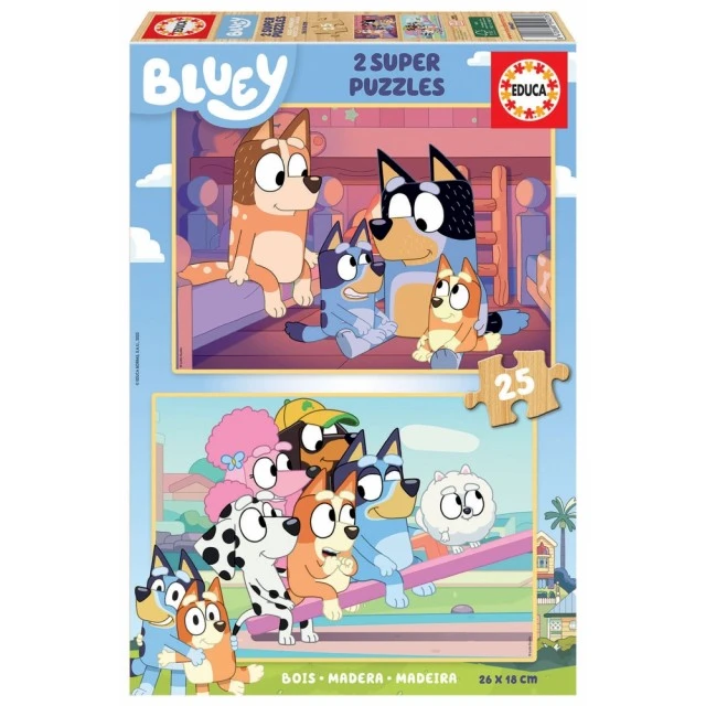 Παζλ για παιδιά, Educa, Bluey, 2 × 25 τεμάχια