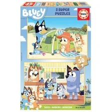 Παζλ για παιδιά, Educa, Bluey, 2 × 50 τεμάχια