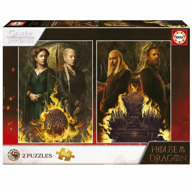Παζλ, Educa, Game of Thrones, Home of the Dragon, 2 x 500 κομμάτια