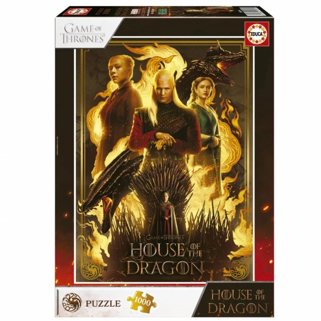Παζλ Educa Game of Thrones Οίκος των Δράκων 1000 κομμάτια