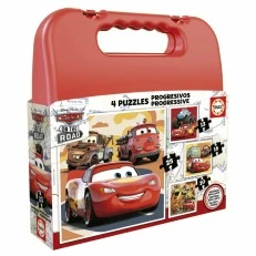 Progressive puzzle Cars 4 in 1, 12/16/20/25 κομμάτια