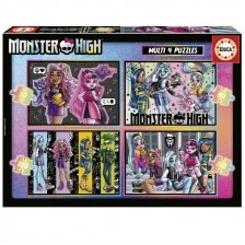 Προοδευτικό παζλ Monster High 4 σε 1, 50/80/100/150 τεμ.