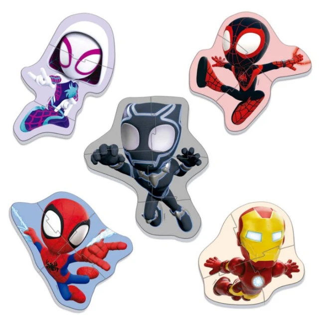 Ο Spidey και οι απίστευτοι φίλοι του 5 σε 1 προοδευτικό παζλ, 3/3/4/4/5/ κομμάτια