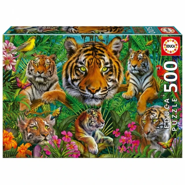 Παζλ Tigers in the jungle, 500 κομμάτια
