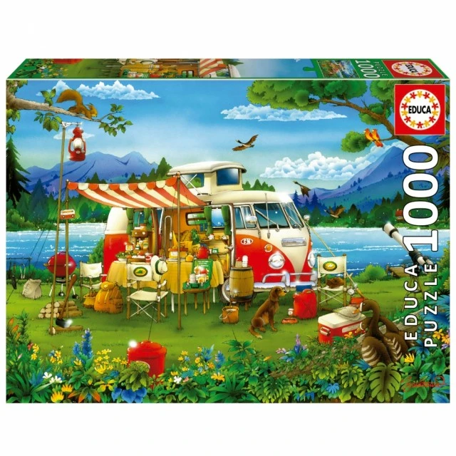 Παζλ Διακοπές σε κάμπινγκ 1000 κομμάτια