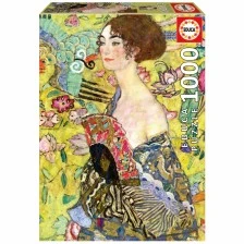 Παζλ Κυρία με βεντάλια Gustav Klimt 1000 κομμάτια