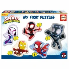 Ο Spidey και οι απίστευτοι φίλοι του 5 σε 1 προοδευτικό παζλ, 3/3/4/4/5/ κομμάτια