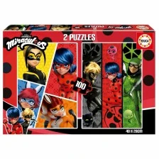 Παζλ Πασχαλίτσα και γάτα 2 σε 1, 2 x 100 κομμάτια