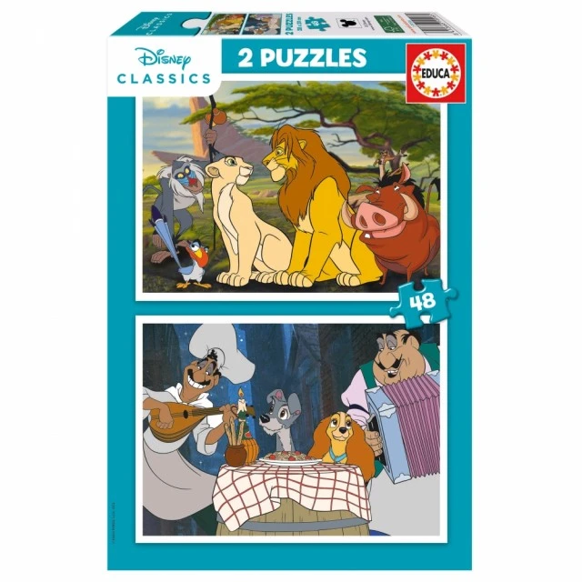 Παζλ Disney animals 2 σε 1, 2 x 48 κομμάτια
