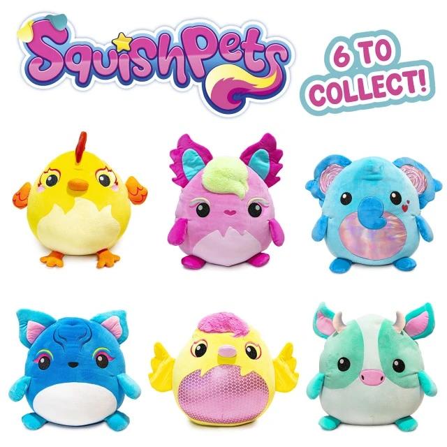 Squishpets λούτρινο παιχνίδι Craze 30 cm, έξι διαφορετικά σχέδια