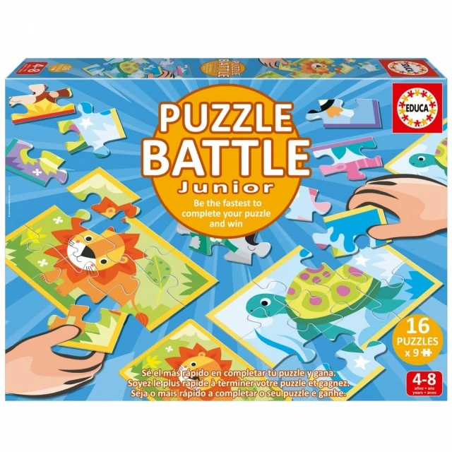 Παζλ Battle set Educa 16 x 9 κομμάτια Ζώα