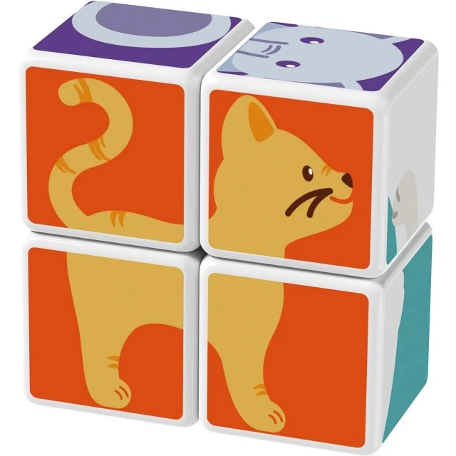 Magicube Magnetic Construction Set, Animals and Cards 132, 11 Pieces