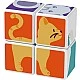 Магнитен конструктор Magicube, Животни и карти 132, 11 части