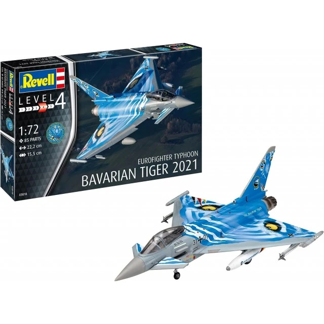 Eurofighter Typhoon The Bavarian Tiger 2021 οικοδομήσιμο μοντέλο, 85 εξαρτημάτων