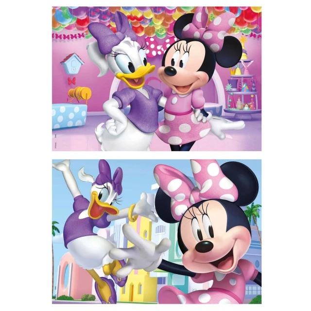 Ξύλινο παζλ Minnie Mouse, 2 x 50 τεμάχια
