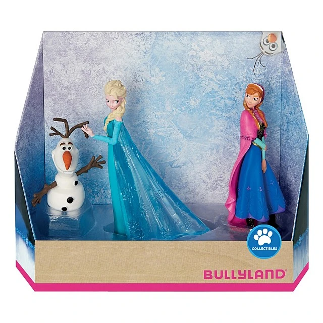 Σετ συλλεκτικές φιγούρες Walt Disney, Bullyland, Disney 100 Platinum Frozen, 3τμχ.