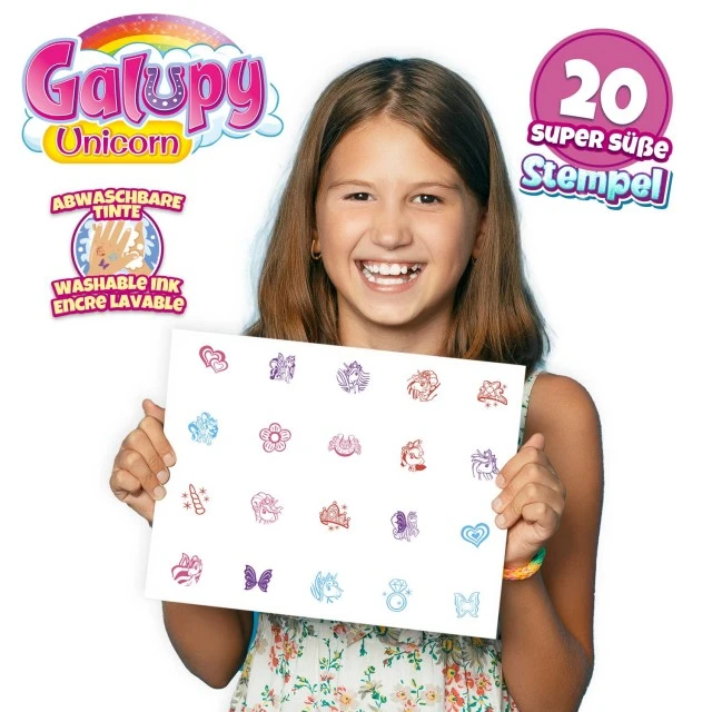 Σετ γραμματοσήμων Galupy Unicorn, 20 τεμάχια