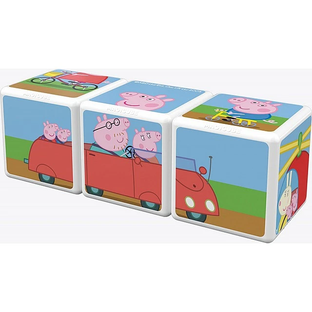 Μαγνητικός κατασκευαστής Magicube, Ταξίδι με την Peppa Pig 049, 3 κομμάτια